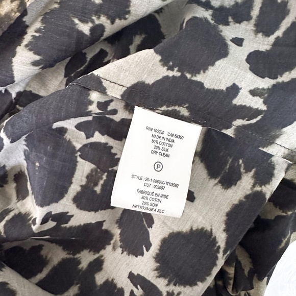 Current/Elliot Annabelle Blouse Animal Print - Size Medium - Picture 6 of 7